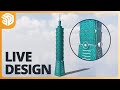 3D Modeling Taipei 101 In SketchUp 
