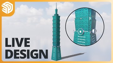 3D Modeling Taipei 101 in SketchUp