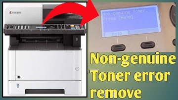 Non-genuine Toner error remove || Kyocera M2040DN || [Help] Press Problem