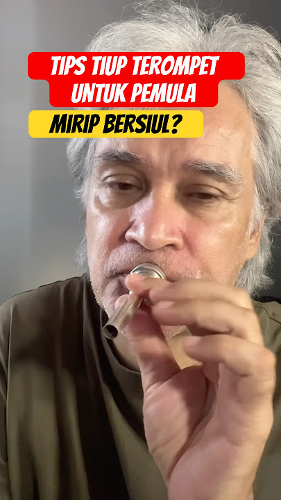 Cara tiup terompet, lanjutan naik turun lidah untuk ganti nada. #tutorialterompet #tiupterompet