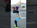 Белые умеют прыгать! Баскетбол зимой на площадке