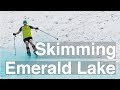 Skiing Open Water at 10,500ft on Mount Timpanogos