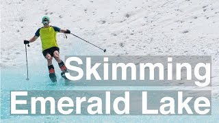 Skiing Open Water at 10,500ft on Mount Timpanogos