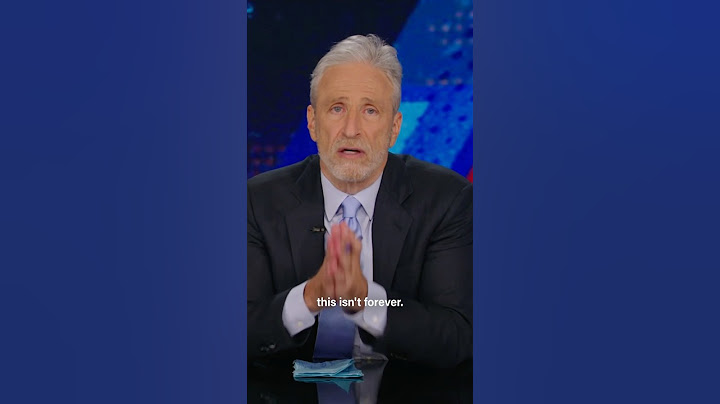 "This isn't forever." - Jon Stewart on Trump and the GOP's electoral gains