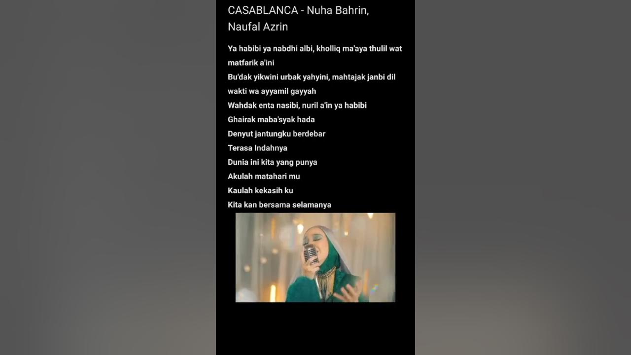CASABLANCA -(nuha bahrin-naufal azrin)