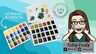 Lefranc and Bourgeois Watercolor Paints Product Review and Palette Refresh