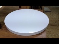 テーブル・丸（円形）天板、白メラミン化粧板でオーダー販売。