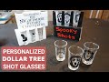 DIY Dollar Tree Halloween Horror Shot Glass Sets (Cricut) AND **GIVEAWAY**