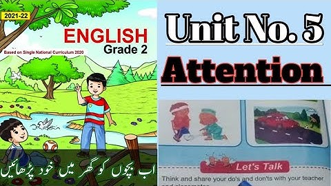 SNC English Grade 2 Lesson no 5 | Attention | Reading translation