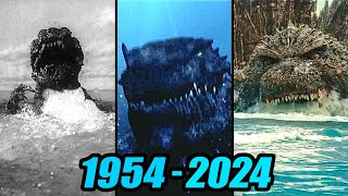 Evolution of GODZILLA swimming | 19542024