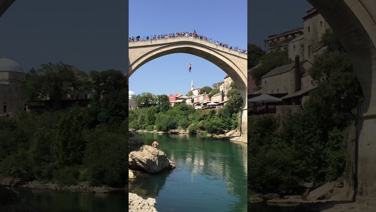 Mostar Stari Most Bridge Jump