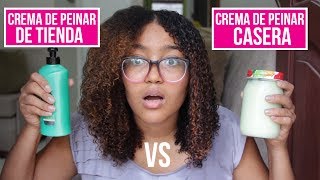 CREMA DE PEINAR CASERA vs CREMA DE PEINAR DE TIENDA