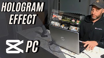 How to Make a Hologram Effect in CapCut PC with a Laptop Screen - Full Tutorial