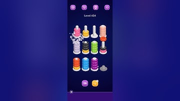 Nut Sort Level 424 Walkthrough | Nuts — Color Sort 424 solution