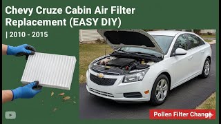 Chevy Cruze Cabin Air Filter Replacement (EASY DIY) | 2010 - 2015 Pollen Filter Change