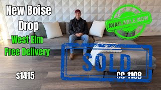 🔴 SOLD CC-1108: West Elm Andes 3 Piece Ottoman Sectional Content