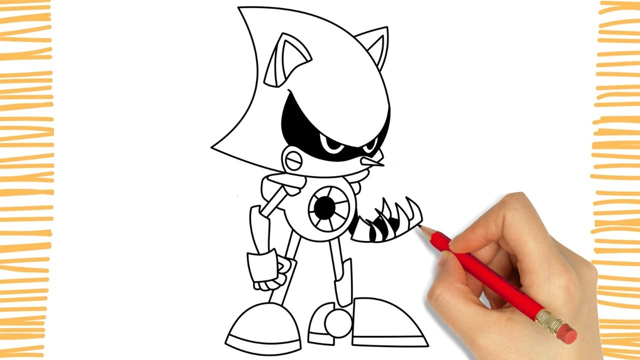 Como DESENHAR o METAL SONIC - Como DIBUJAR a METAL SONIC - How to