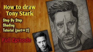How To Draw Tony Stark || Robert Downey Jr. (part=2) Full Episode 🔥🔥