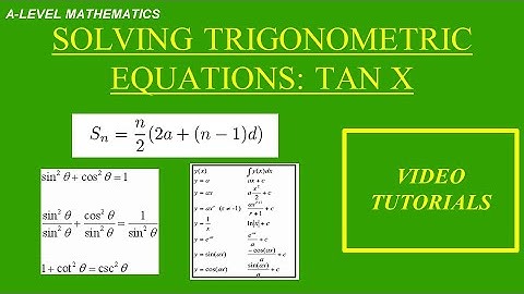 solving trig equations tan x (CAST diagram)