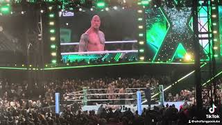 The Rock & Roman Reigns VS Cody Rhodes & Seth Rollins live at Wrestlemania 40 finale part