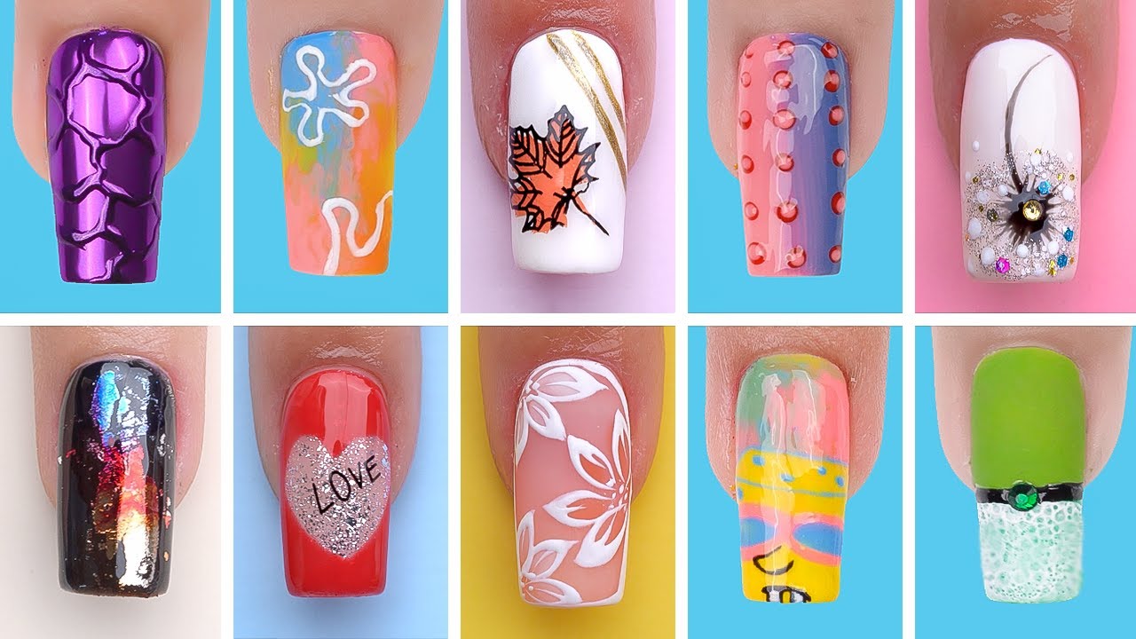 Compilation Of Nail Art Creative Manicure Designs Showcased On Business  Cards Photo Background And Picture For Free Download - Pngtree