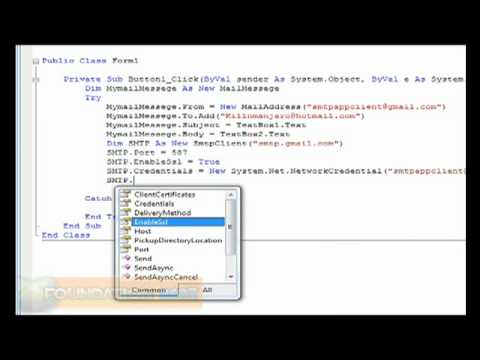 Visual Basic: Mail Sending (Contact Us) Part 2/2