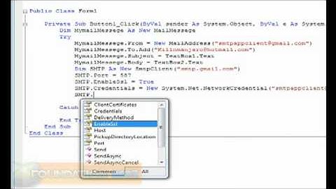 Visual Basic: Mail Sending (Contact Us) Part 2/2