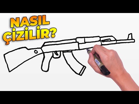 Kolay Silah Nasıl Çizilir? | ÇOK KOLAY Silah Çizimi! - How to Draw Gun