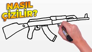 Kolay Silah Nasıl Çizilir? Çok Kolay Silah Çizimi - How To Draw Gun