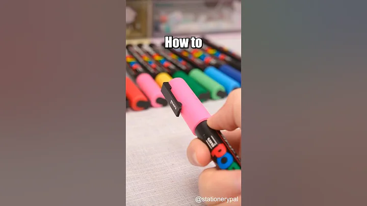 How To Blend Posca Markers? #shorts