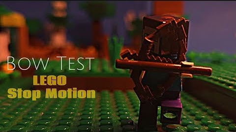 Bow Test - LEGO Minecraft (Stop Motion) LegoRancherStudios
