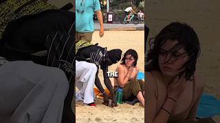 Is this the LUCKIEST beach in the world? 🏝️💵 #shorts