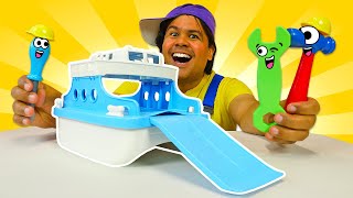 A Balsa Avariada: Aventura com o Mecânico de Brinquedos! Vídeo infantil com brinquedos.