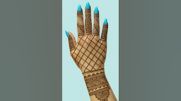 Beautiful Mehndi Design Back Hand// Easy Simple Mehndi Design #henna #mehndi #youtubeshorts #shorts