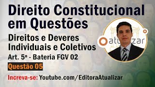 Question 05 (Art. 5 - FGV Battery 02)