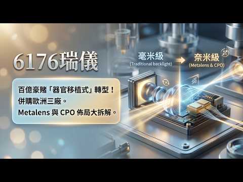 6176瑞儀：采鈺第二現身？百億豪賭「物理級」轉型，2027年是翻倍起點還是陷阱？