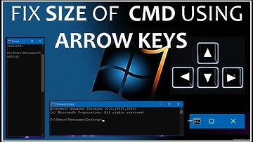 How to fix size of tab of Command Prompt or Batch File using arrow-keys ? | change CMD -Dimensions