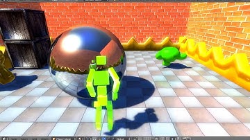 Test(UPBGE) Reflective tiles(using Planar reflections.)