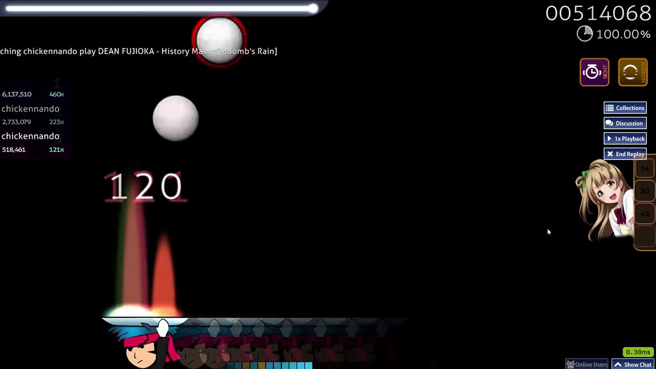 osu!CtB: DEAN FUJIOKA - History Maker [MBomb's Rain] HDNC 5 miss