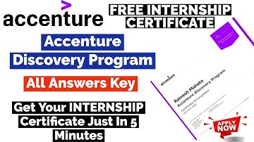 ACCENTURE Internship Certificate | All Task Solution | Inside Sherpa Free Internship Certificate