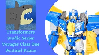 Transformers Studio Series Voyager Class One Sentinel Prime review