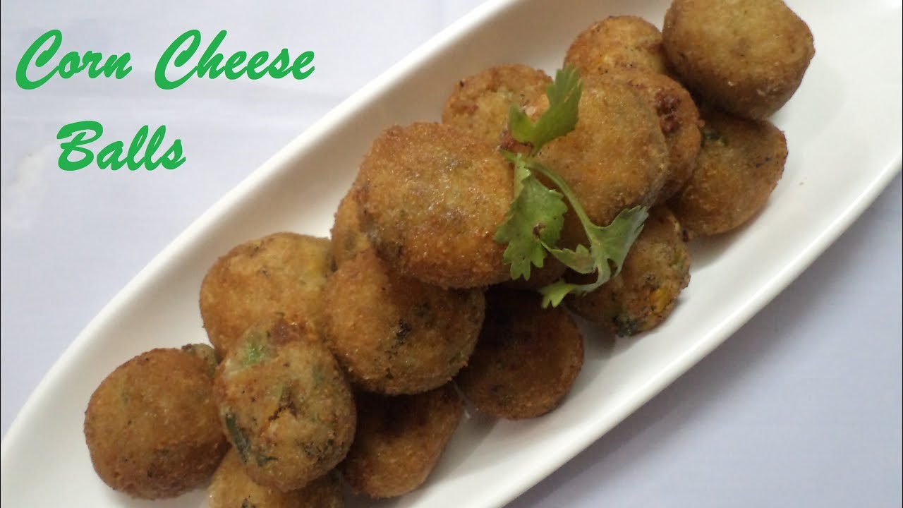 Crispy Golden Corn Balls How To Make Corn Cheese Balls Veg Starter