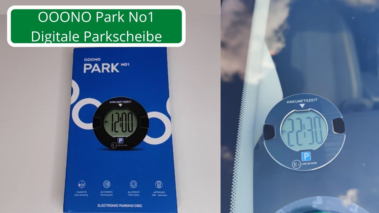 OOONO SOP Ooono Park elektr. Parkscheibe black (INT-10001)