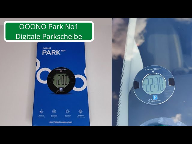 Ooono park elektronische parkscheibe blau oder schwarz Angebot bei