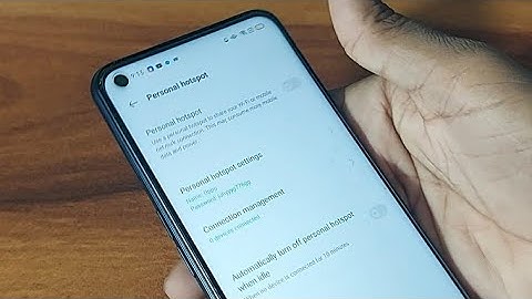 OPPO F19 pro Hotspot password Settings