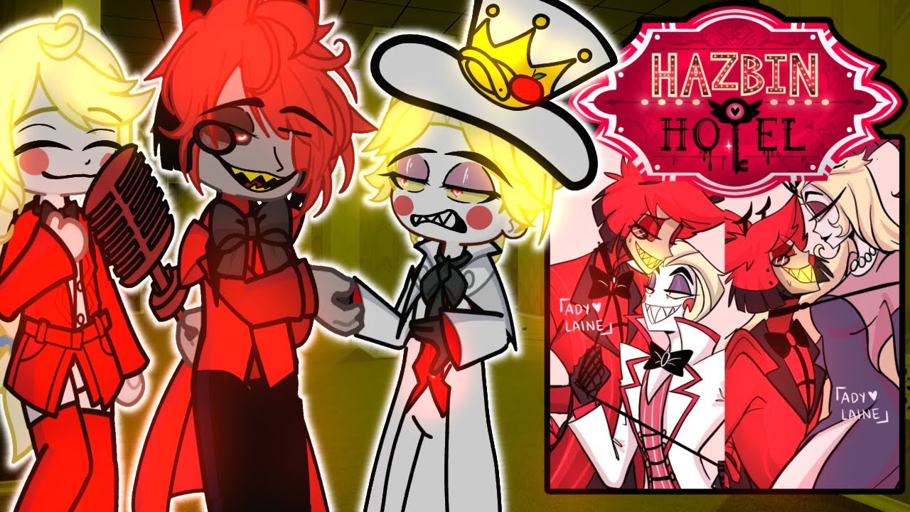 Hazbin Hotel reacts to themselves 🇺🇸🛎️😈  Gacha 2 Hazbin Hotel Prime reacts to Meme Trend TikTok