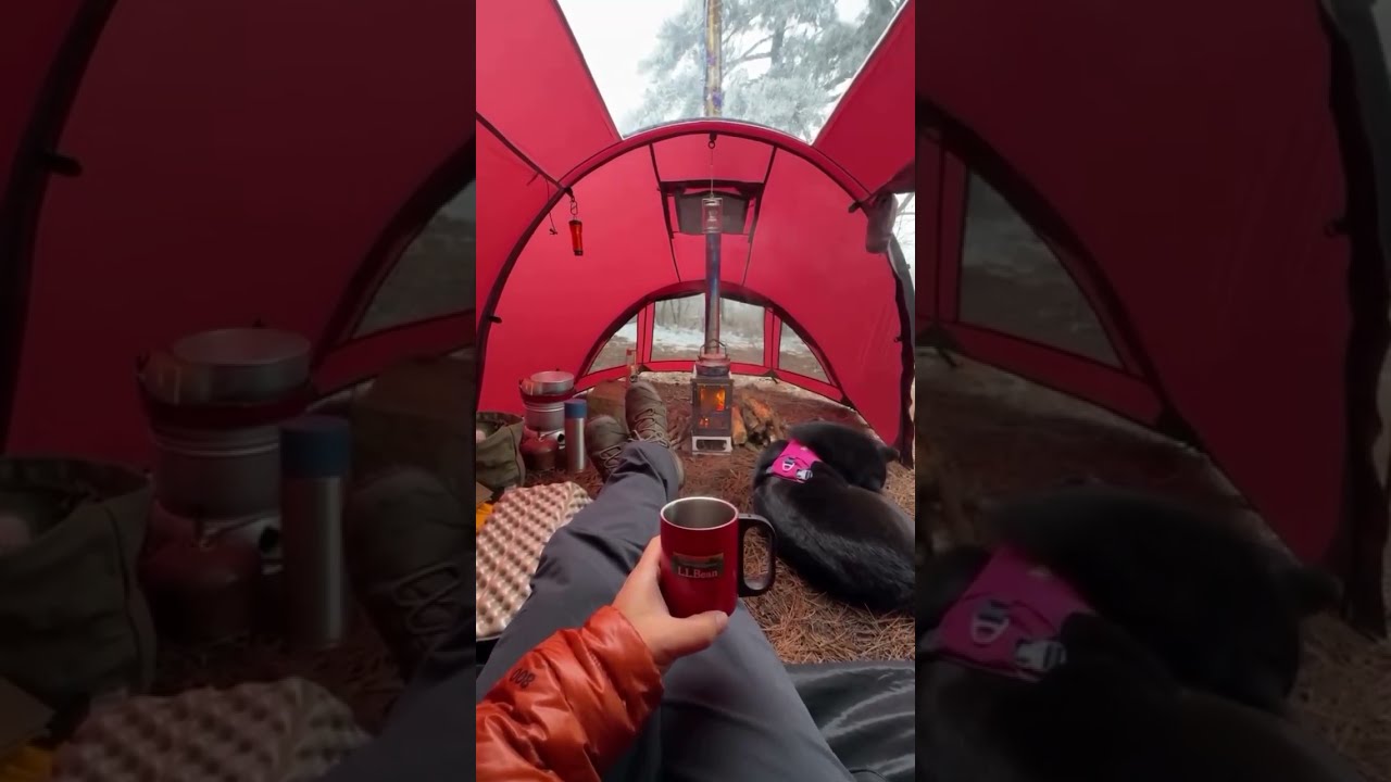  Winter Camping Adventures In Pomoly New Openvista 2 TPU Hot Tent Outdoortent