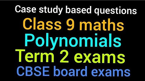 Case based question | Polynomials | Class 9 maths | Factor Theorem | Term II Exams CBSE board