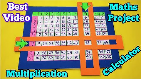 #How to make multiplication table calculator 1 to 11 #maths working model#maths project #mathsmodel👍