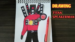 How To Draw Titan SpeakerMan From Skibidi Toilet ॥